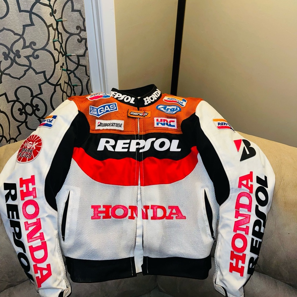Vintage Kevlar Honda Repsol racing jacket